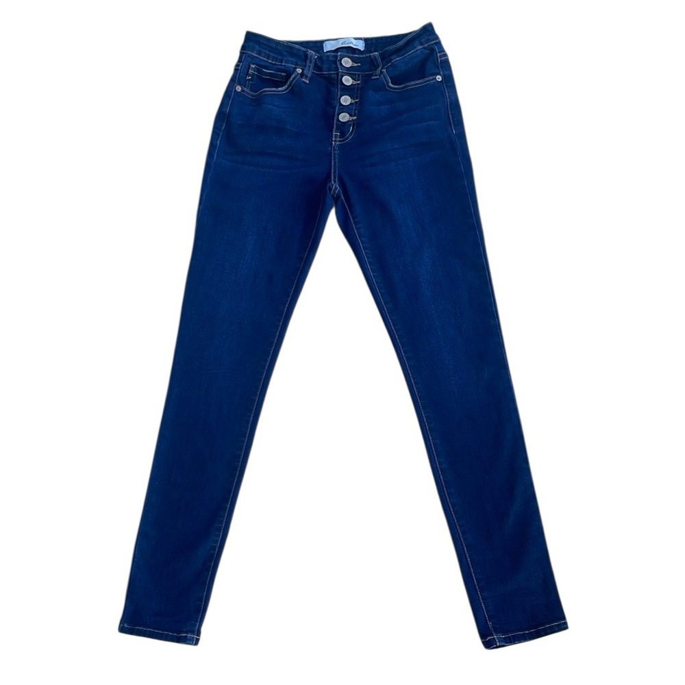 KanCan Women's Skinny Jeans in Dark Blue Wash